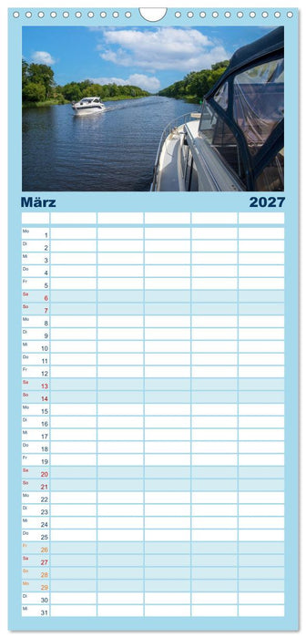 Bootscharter nach Berlin (CALVENDO Familienplaner 2027)