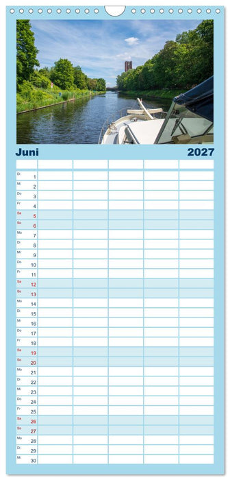 Bootscharter nach Berlin (CALVENDO Familienplaner 2027)