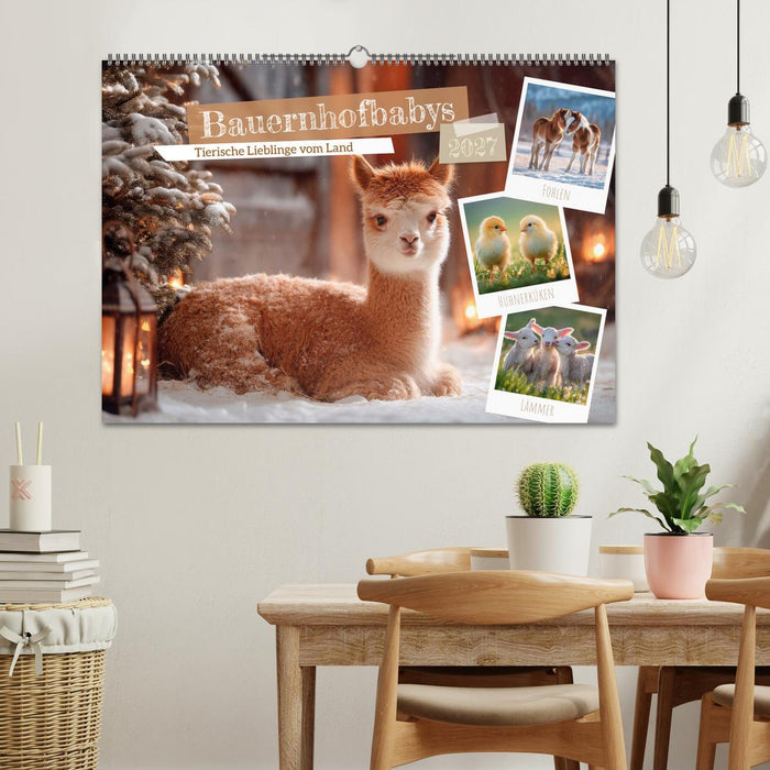 Bauernhofbabys - Tierische Lieblinge vom Land (CALVENDO Wandkalender 2027)