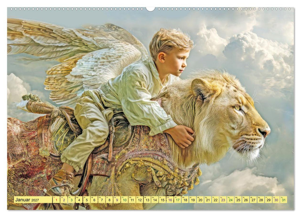 Wilde Reiter - Surreale Werke (CALVENDO Premium Wandkalender 2027)