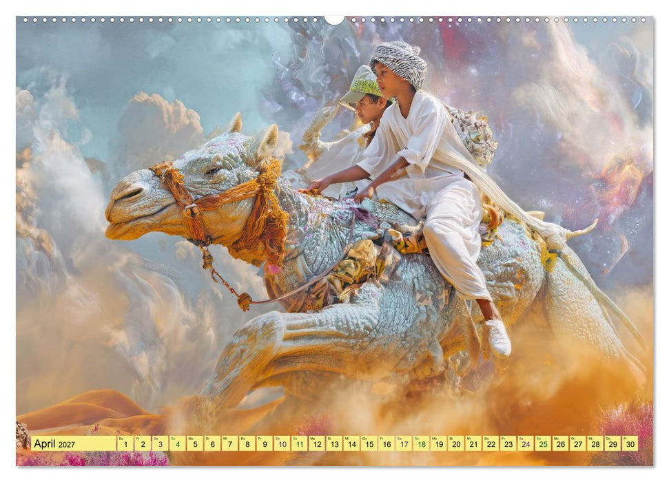 Wilde Reiter - Surreale Werke (CALVENDO Premium Wandkalender 2027)