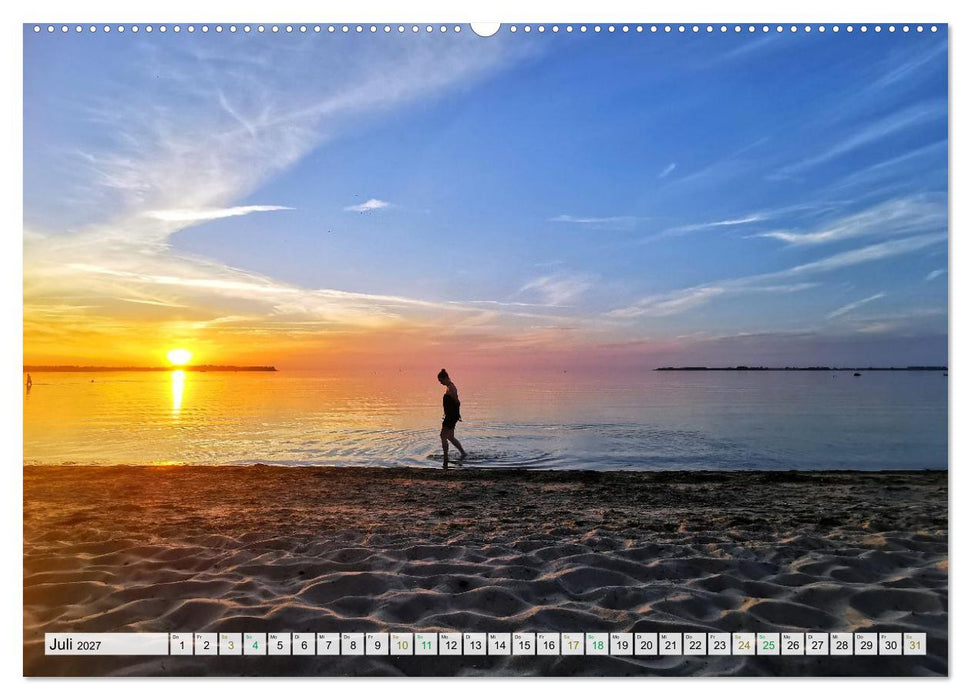 Glücksmomente am Meer - Sehnsuchtsorte deutscher Küstenlandschaften (CALVENDO Premium Wandkalender 2027)