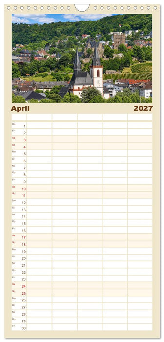 Bingen - Idylle am Rhein (CALVENDO Familienplaner 2027)