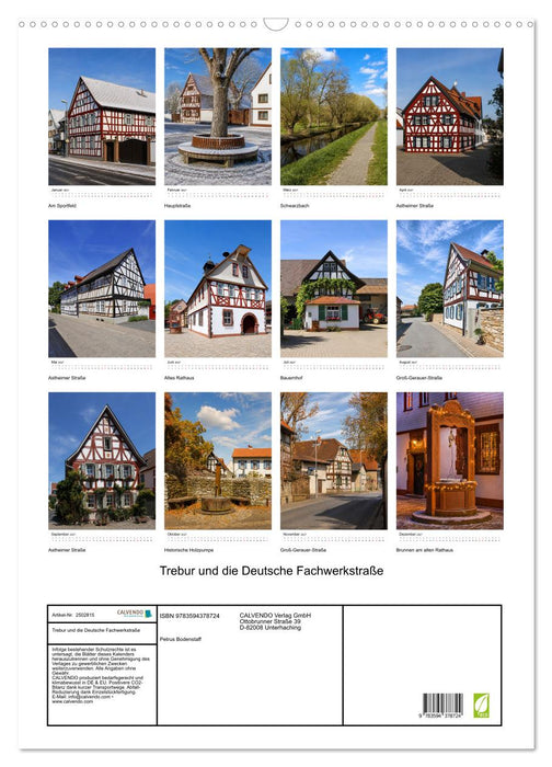 Trebur und die Deutsche Fachwerkstraße (CALVENDO Wandkalender 2027)