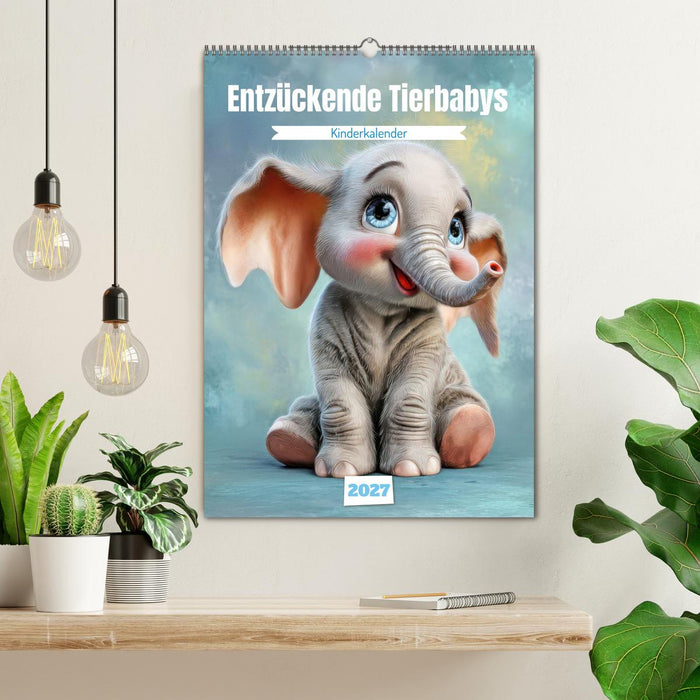 Entzückende Tierbabys - Kinderkalender (CALVENDO Wandkalender 2027)