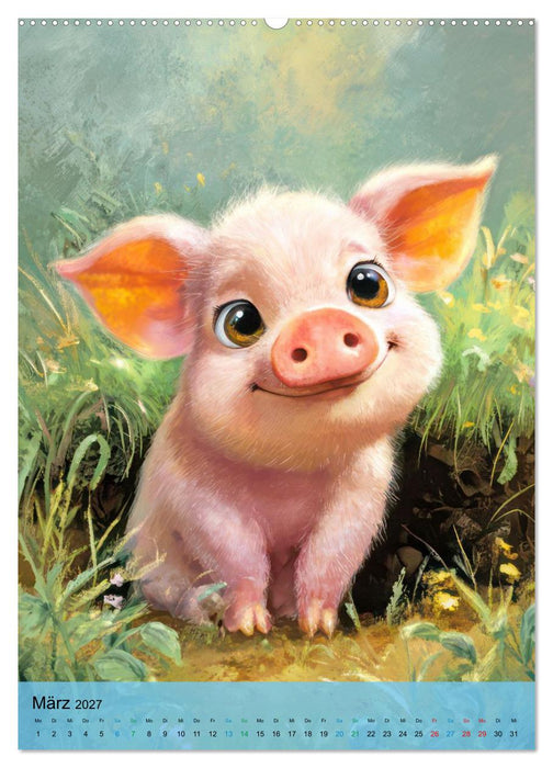 Entzückende Tierbabys - Kinderkalender (CALVENDO Wandkalender 2027)