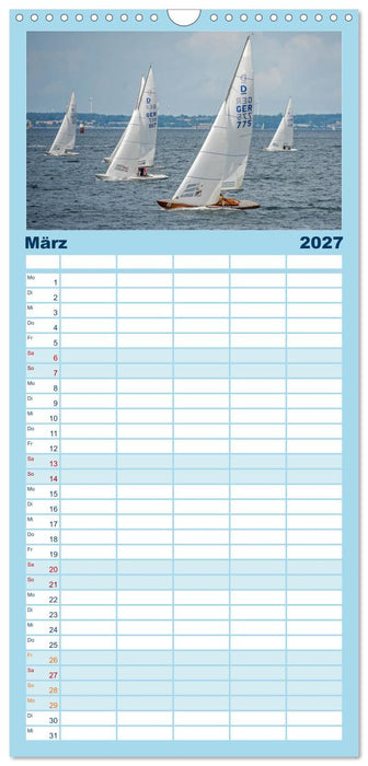 Segelboote - Eleganz in Vollendung (CALVENDO Familienplaner 2027)