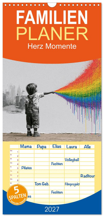 Herz Momente (CALVENDO Familienplaner 2027)