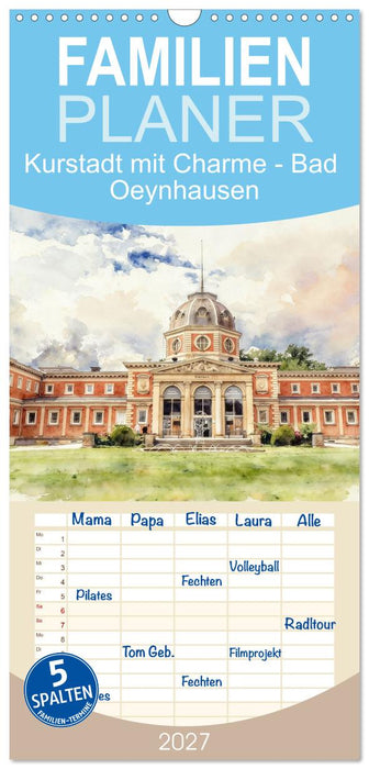 Kurstadt mit Charme - Bad Oeynhausen (CALVENDO Familienplaner 2027)