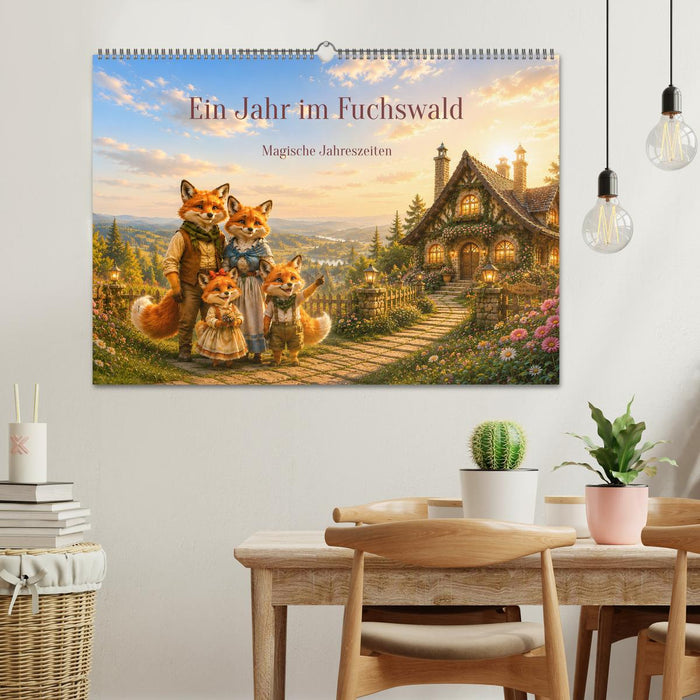 Ein Jahr im Fuchswald - Magische Jahreszeiten (CALVENDO Wandkalender 2027)