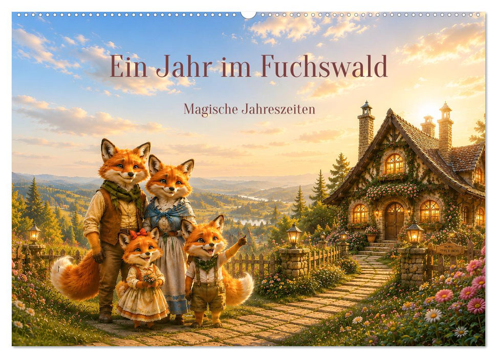 Ein Jahr im Fuchswald - Magische Jahreszeiten (CALVENDO Wandkalender 2027)