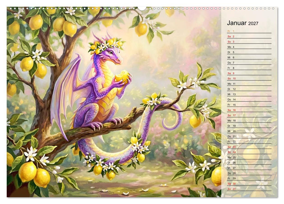 Diebische Drachenmädchen (CALVENDO Premium Wandkalender 2027)