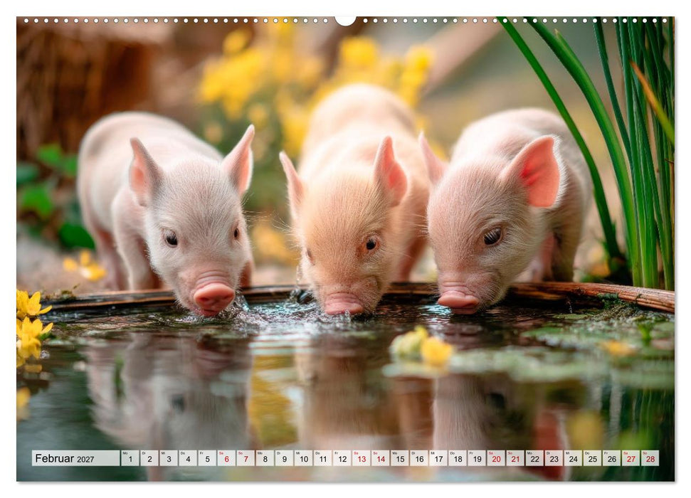 Bauernhofbabys - Tierische Lieblinge vom Land (CALVENDO Premium Wandkalender 2027)