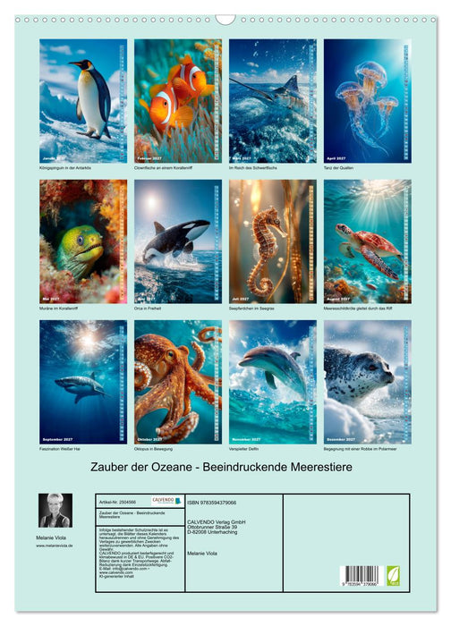 Zauber der Ozeane - Beeindruckende Meerestiere (CALVENDO Wandkalender 2027)