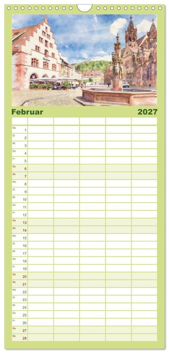 Baden-Württembergs schönste Altstädte (CALVENDO Familienplaner 2027)