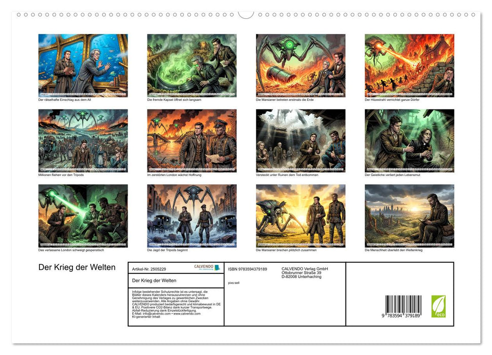 Der Krieg der Welten (CALVENDO Premium Wandkalender 2027)