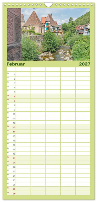 Elsass - von Straßburg bis Colmar, zwischen Rhein und Vogesen (CALVENDO Familienplaner 2027)
