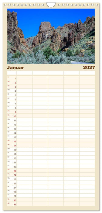 Naturwunder im Nordwesten der USA (CALVENDO Familienplaner 2027)