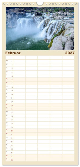 Naturwunder im Nordwesten der USA (CALVENDO Familienplaner 2027)