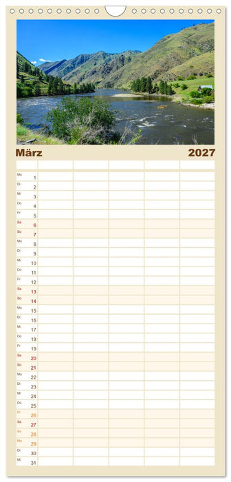 Naturwunder im Nordwesten der USA (CALVENDO Familienplaner 2027)