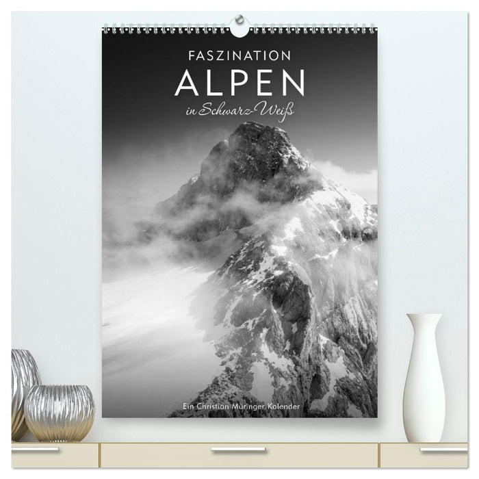 Faszination Alpen in Schwarz-Weiß (CALVENDO Premium Wandkalender 2027)