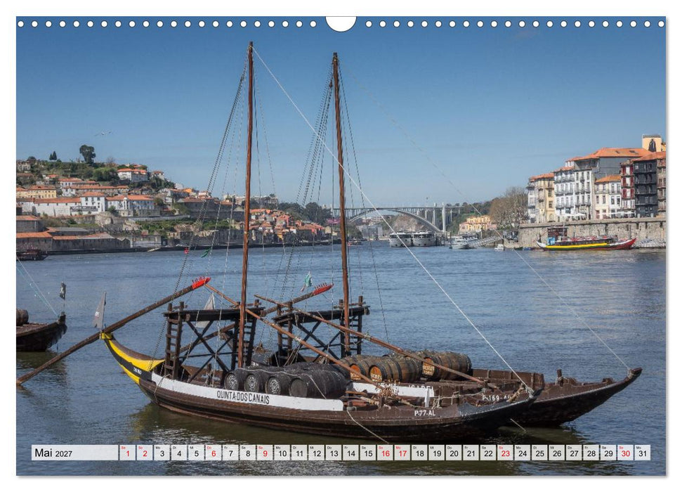 Porto Magisch - Am Ufer des Douro (CALVENDO Wandkalender 2027)
