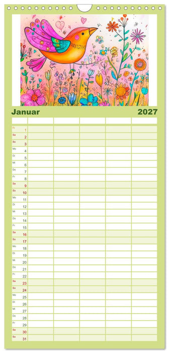 Tierisch verzaubert (CALVENDO Familienplaner 2027)