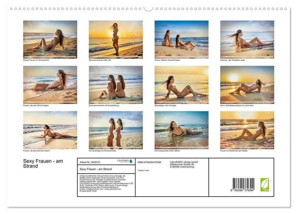 Sexy Frauen - am Strand (CALVENDO Premium Wandkalender 2027)