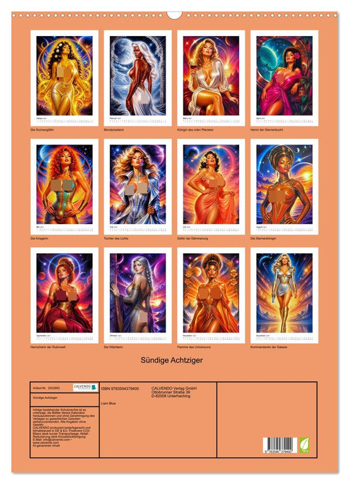 Sündige Achtziger (CALVENDO Wandkalender 2027)
