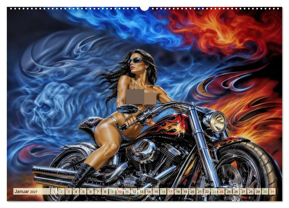 Airbrush-Kunstwerke (CALVENDO Premium Wandkalender 2027)