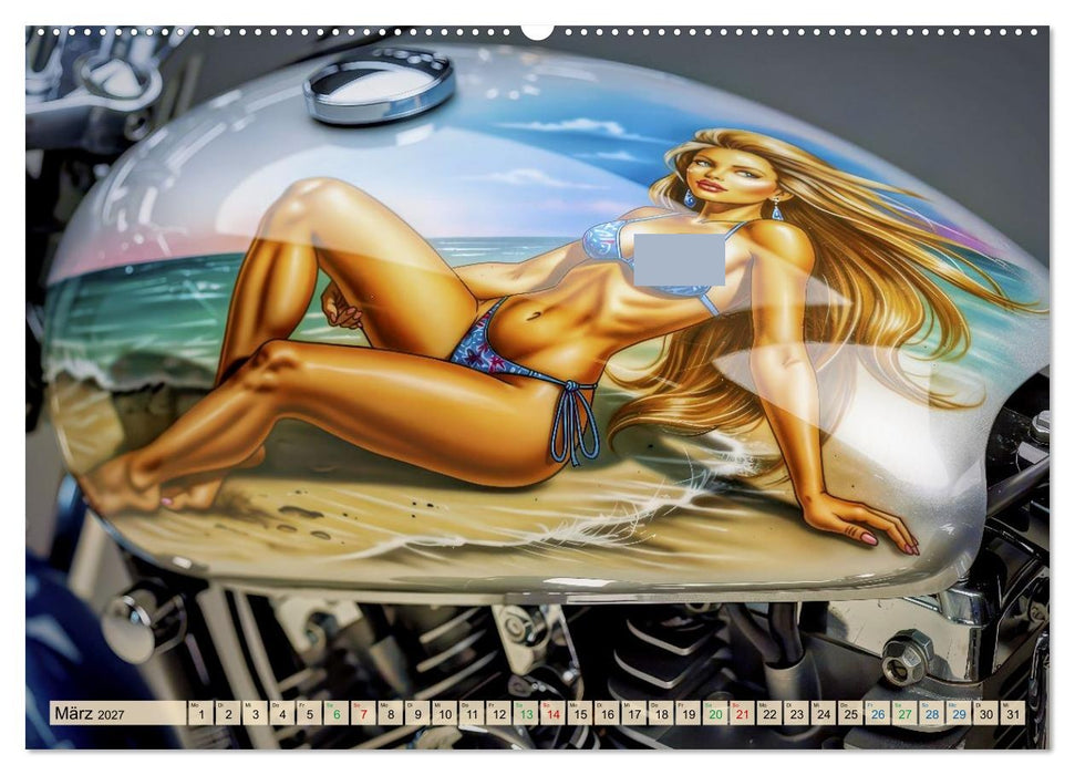 Airbrush-Kunstwerke (CALVENDO Premium Wandkalender 2027)