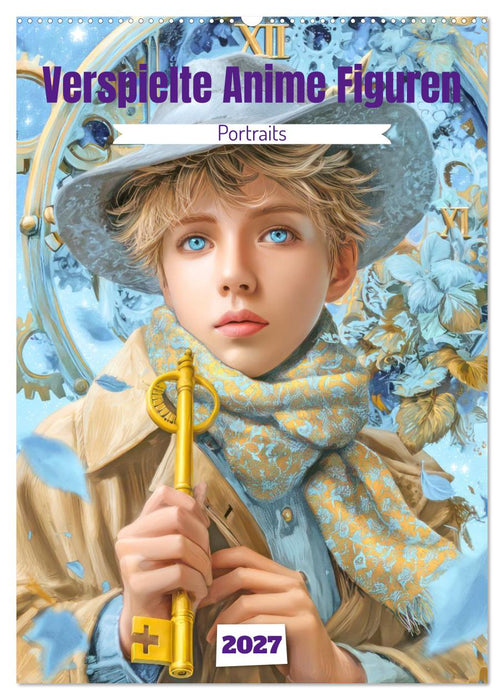 Verspielte Anime Figuren - Portraits (CALVENDO Wandkalender 2027)
