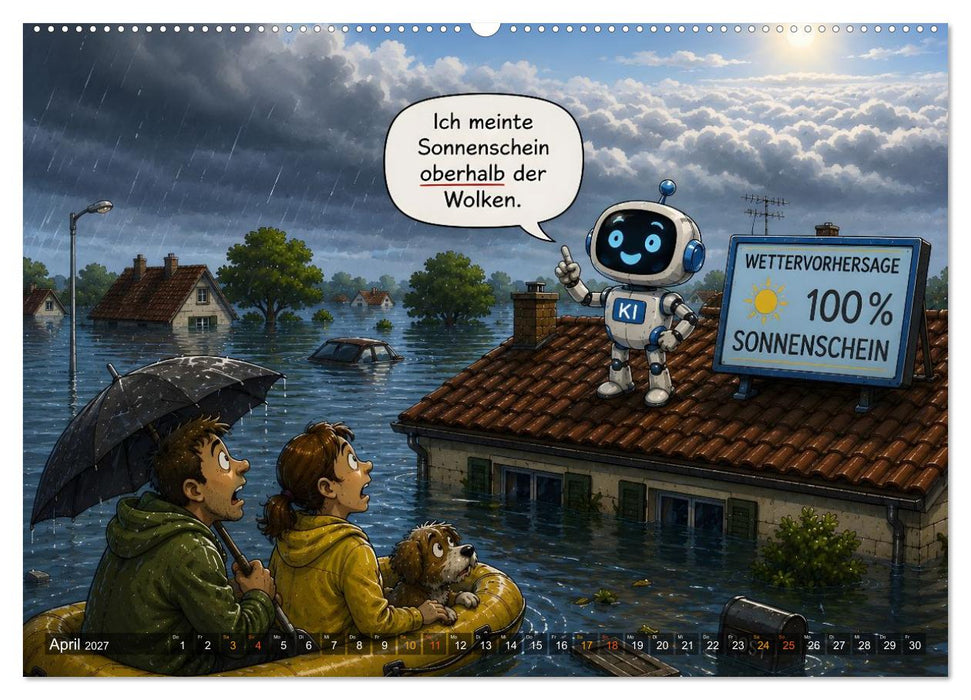 Lügenbeutel und Schummellottchen - 12 Monate voller Ausreden, Tricks und kreativer Wahrheiten (CALVENDO Wandkalender 2027)