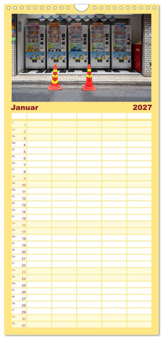 Tokios bunte Automatenwelt (CALVENDO Familienplaner 2027)
