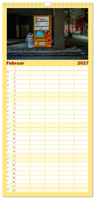 Tokios bunte Automatenwelt (CALVENDO Familienplaner 2027)