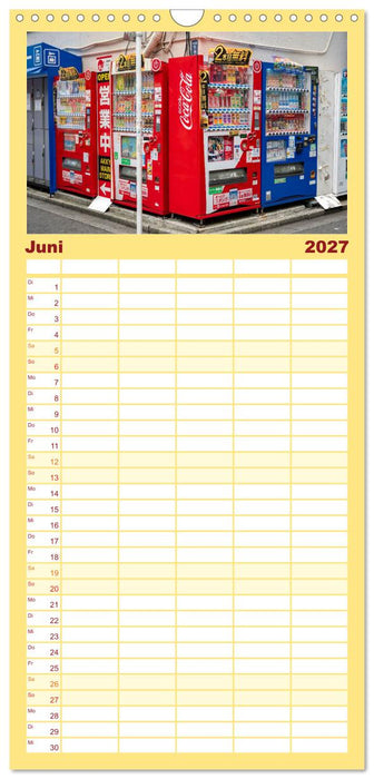 Tokios bunte Automatenwelt (CALVENDO Familienplaner 2027)