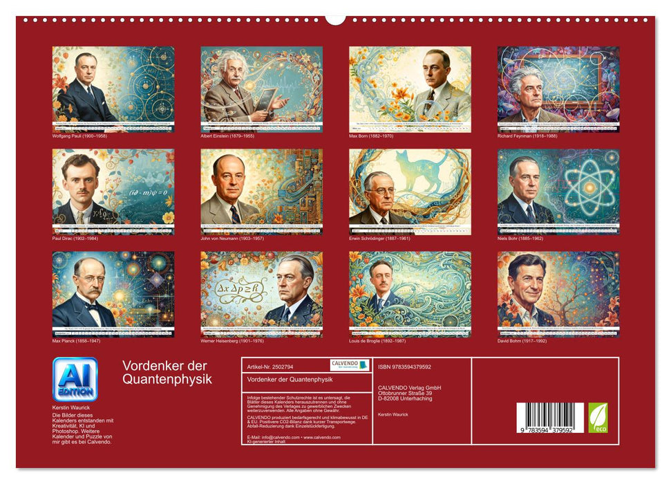 Vordenker der Quantenphysik (CALVENDO Wandkalender 2027)