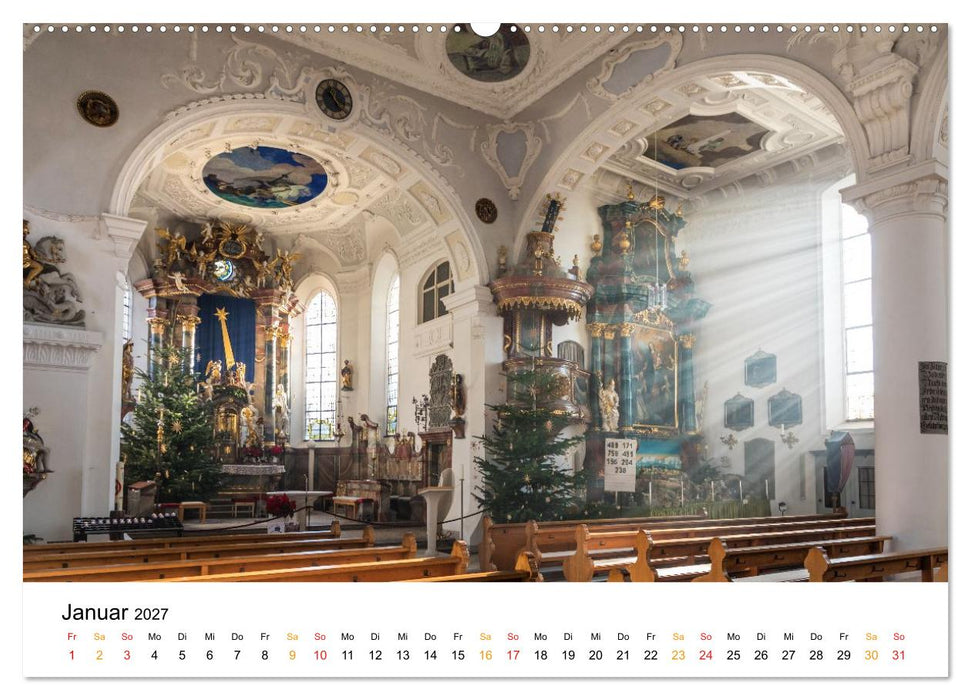 Barockkirchen - Dem Himmel so nah (CALVENDO Wandkalender 2027)