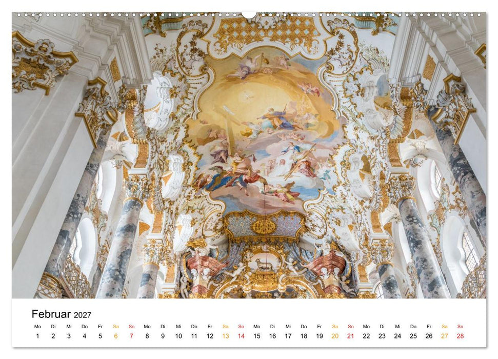 Barockkirchen - Dem Himmel so nah (CALVENDO Wandkalender 2027)