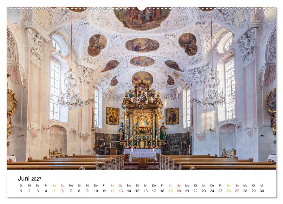 Barockkirchen - Dem Himmel so nah (CALVENDO Wandkalender 2027)