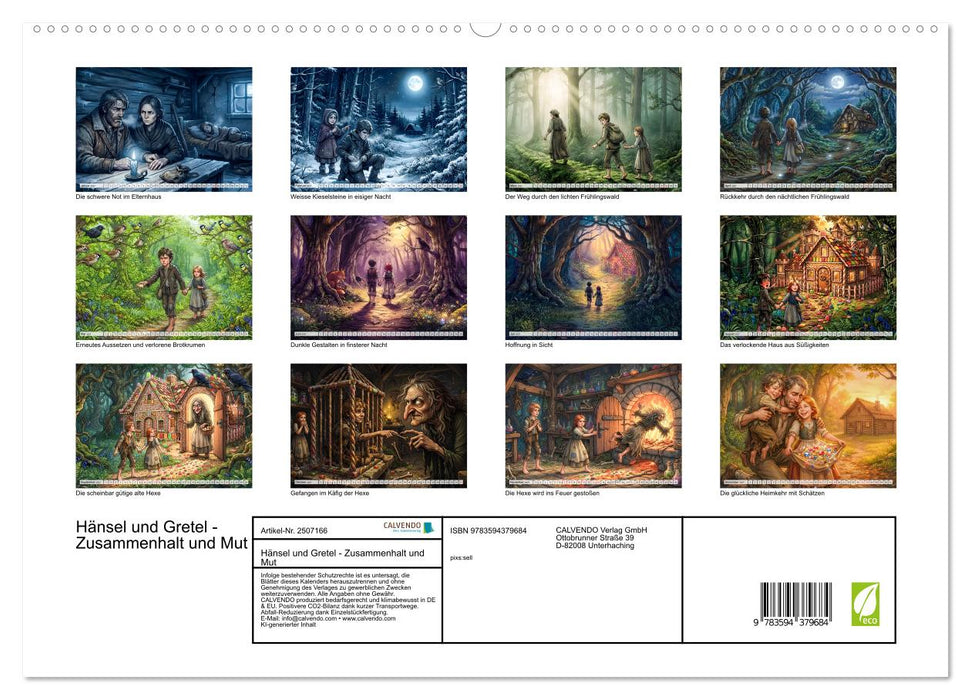 Hänsel und Gretel - Zusammenhalt und Mut (CALVENDO Premium Wandkalender 2027)
