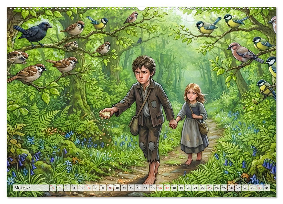 Hänsel und Gretel - Zusammenhalt und Mut (CALVENDO Premium Wandkalender 2027)