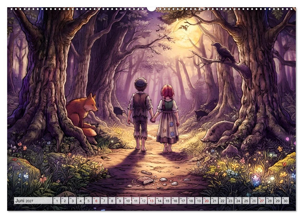 Hänsel und Gretel - Zusammenhalt und Mut (CALVENDO Premium Wandkalender 2027)