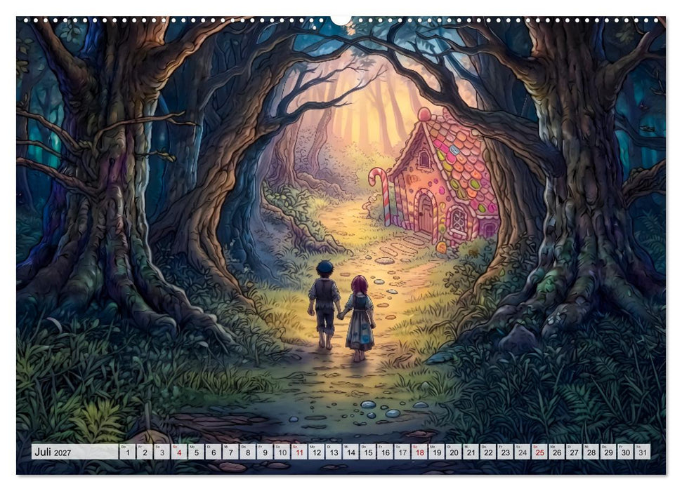 Hänsel und Gretel - Zusammenhalt und Mut (CALVENDO Premium Wandkalender 2027)