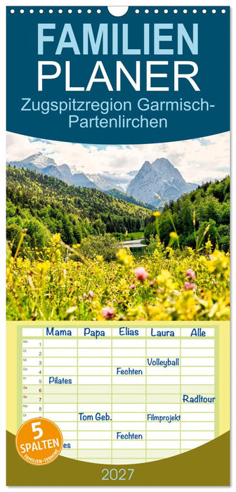Zugspitzregion Garmisch-Partenlirchen (CALVENDO Familienplaner 2027)