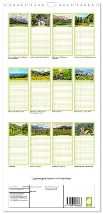 Zugspitzregion Garmisch-Partenlirchen (CALVENDO Familienplaner 2027)