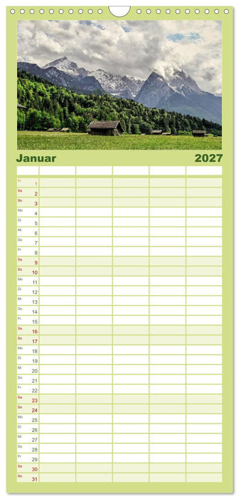 Zugspitzregion Garmisch-Partenlirchen (CALVENDO Familienplaner 2027)