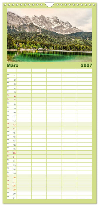 Zugspitzregion Garmisch-Partenlirchen (CALVENDO Familienplaner 2027)
