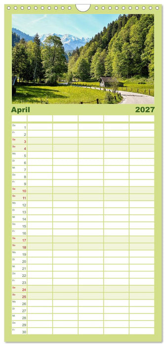 Zugspitzregion Garmisch-Partenlirchen (CALVENDO Familienplaner 2027)