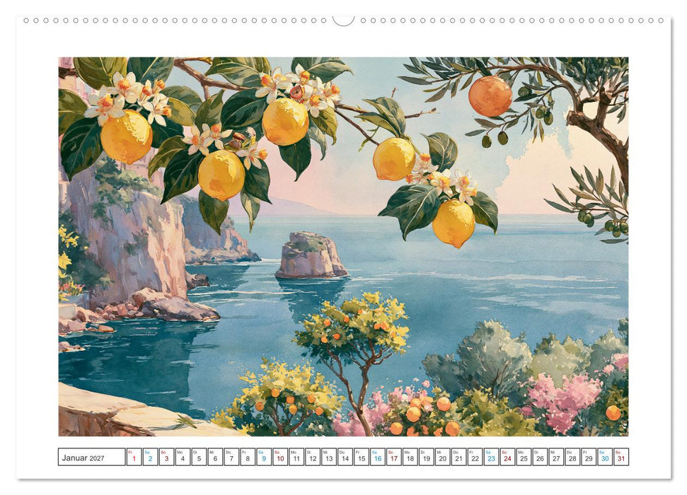 Zitronenduft und Meeresrauschen (CALVENDO Premium Wandkalender 2027)